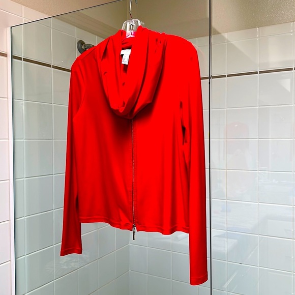 Joseph Ribkoff Reversible Red Top - Picture 1 of 3
